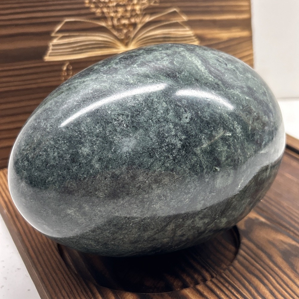 Large 4.4 Lb Polished Green Stone Egg Decorative Mineral Crystal Display Decor‎